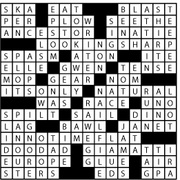Halftime Crossword Solution