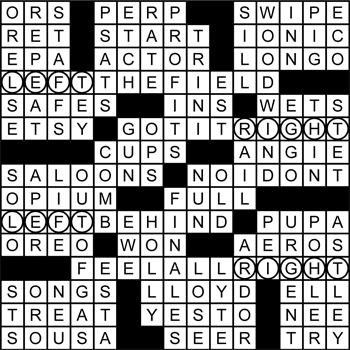 Halftime Crossword Solution