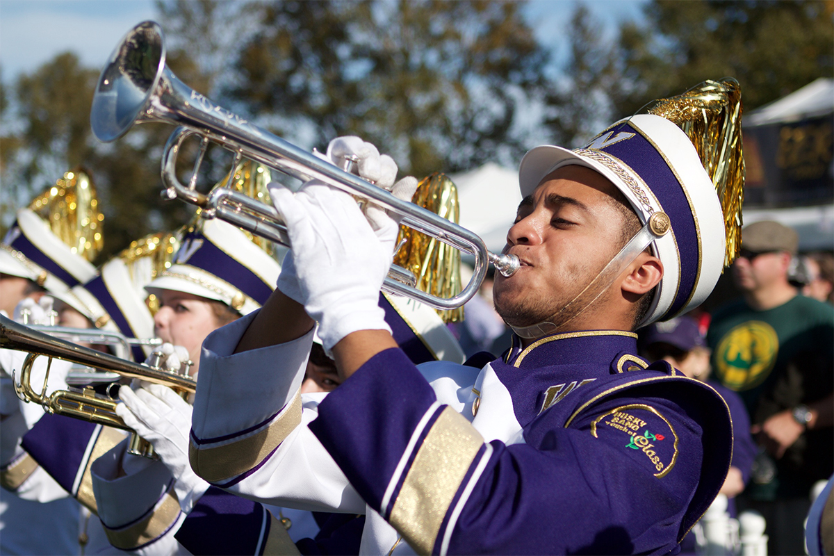 University Of Washington Husky Marching Band Halftime Magazine