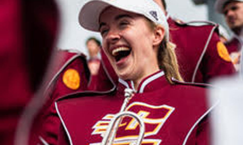 First AllFemale Drum Major Duo at Central Michigan University